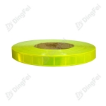Reflective PVC Cloth Tapes - 2 CM Fluorescent Yellow Checkered PVC Saw One Reflective Tape For Clothing